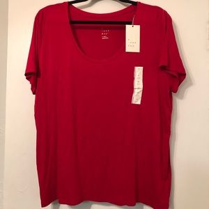 a new day & Mossimo | red top XL & teal top XXL